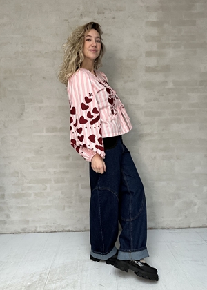 Elisabeth bluse Rose Stripes Sissel Edelbo 